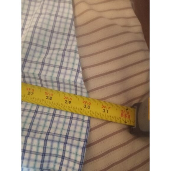 New DOCKERS Battery Street NWT Blue Cotton Poly Spandex 15-15.5 32-33 (M) Shirt - Picture 14 of 14